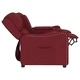 2-местен реклайнер с поставки за чаши, виненочервен, текстил