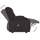 2-местен масажен реклайнер с държачи за чаши, черен, еко кожа