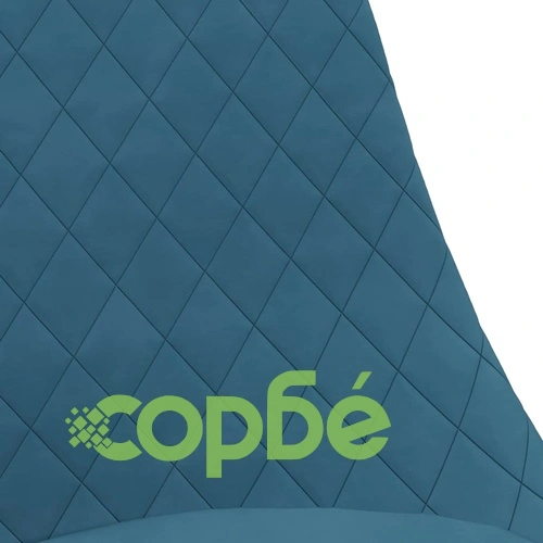 Въртящи се трапезни столове, 6 бр, сини, кадифе ➤ топ цена ➤ sorbe.bg