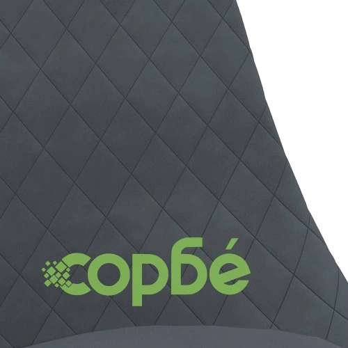 Въртящи се трапезни столове, 6 бр, тъмносиви, кадифе ➤ топ цена ➤ sorbe.bg