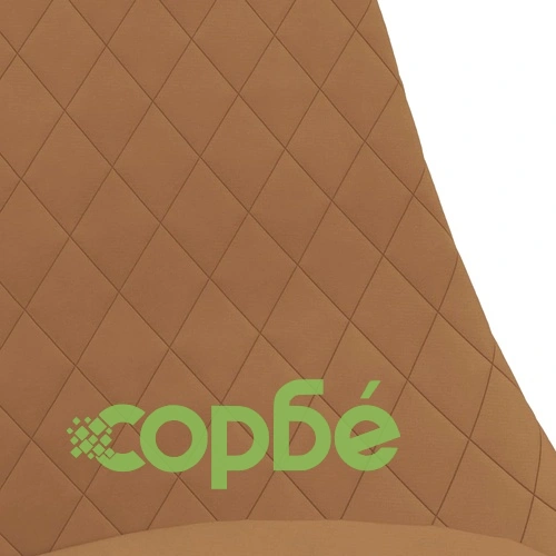 Въртящи се трапезни столове, 6 бр, кафяви, кадифе ➤ топ цена ➤ sorbe.bg