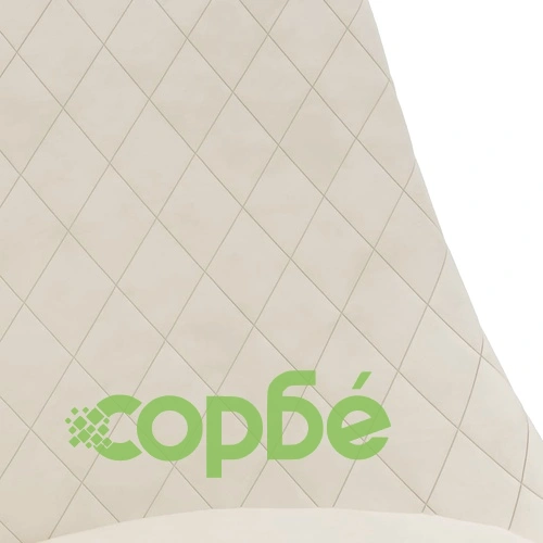Въртящи се трапезни столове, 6 бр, кремави, кадифе ➤ топ цена ➤ sorbe.bg