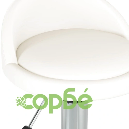 Масажна табуретка, бяла, изкуствена кожа ➤ топ цена ➤ sorbe.bg