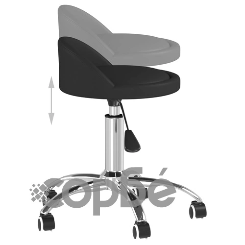 Масажна табуретка, черна, изкуствена кожа ➤ топ цена ➤ sorbe.bg