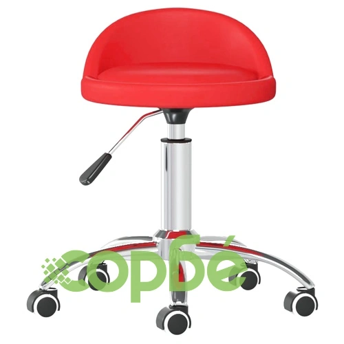 Масажна табуретка, червена, изкуствена кожа ➤ топ цена ➤ sorbe.bg