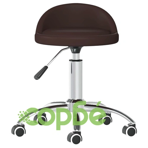 Масажна табуретка, кафява, изкуствена кожа ➤ топ цена ➤ sorbe.bg