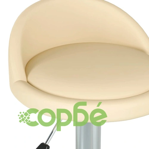 Масажна табуретка, кремава, изкуствена кожа ➤ топ цена ➤ sorbe.bg