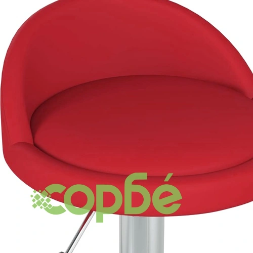 Масажна табуретка, виненочервена, изкуствена кожа ➤ топ цена ➤ sorbe.bg