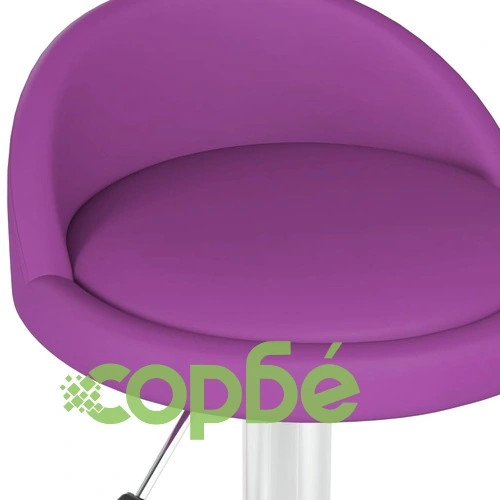 Масажна табуретка, лилава, изкуствена кожа ➤ топ цена ➤ sorbe.bg