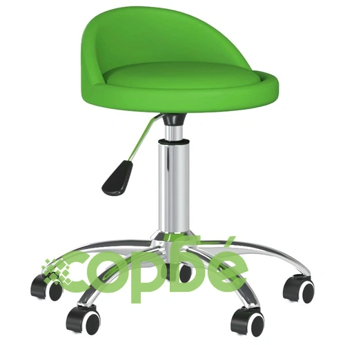 Масажна табуретка, зелена, изкуствена кожа ➤ топ цена ➤ sorbe.bg