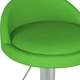 Масажна табуретка, зелена, изкуствена кожа
