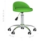 Масажна табуретка, зелена, изкуствена кожа