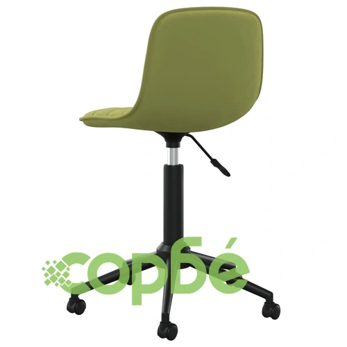 Въртящи се трапезни столове, 4 бр, светлозелени, кадифе ➤ топ цена ➤ sorbe.bg