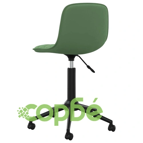 Въртящи се трапезни столове, 4 бр, тъмнозелени, кадифе ➤ топ цена ➤ sorbe.bg