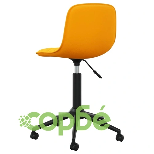 Въртящи се трапезни столове, 4 бр, жълти, кадифе ➤ топ цена ➤ sorbe.bg