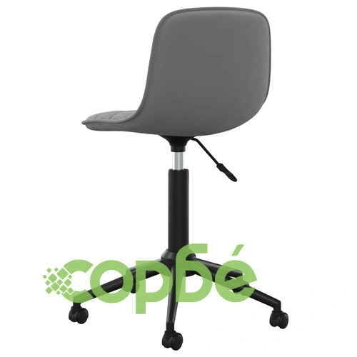 Въртящи се трапезни столове, 6 бр, тъмносиви, кадифе ➤ топ цена ➤ sorbe.bg