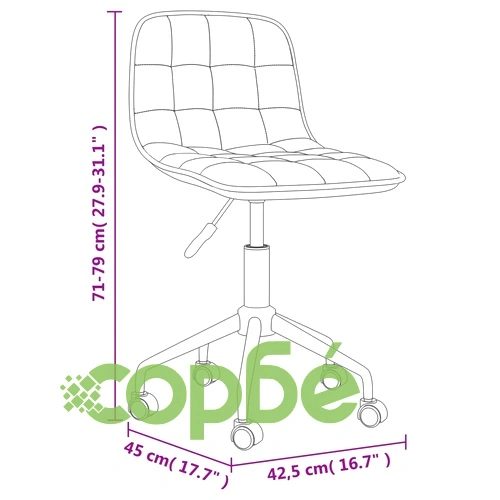 Въртящи трапезни столове, 4 бр, тъмносиви, кадифе ➤ топ цена ➤ sorbe.bg