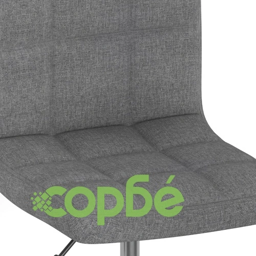 Въртящи се трапезни столове, 4 бр, светлосиви, текстил ➤ топ цена ➤ sorbe.bg