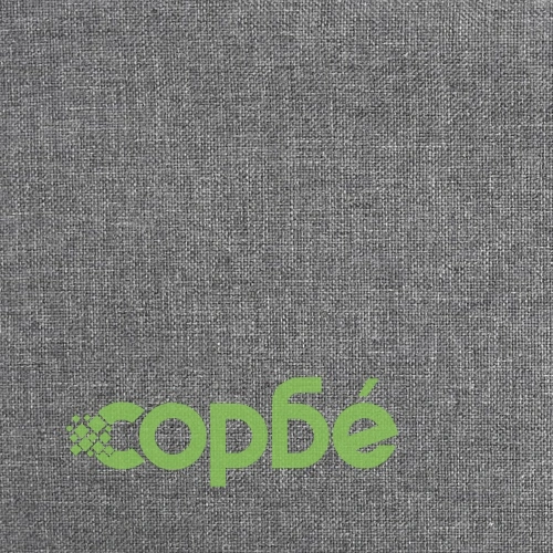 Въртящи се трапезни столове, 4 бр, светлосиви, текстил ➤ топ цена ➤ sorbe.bg