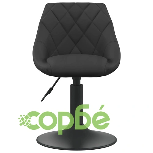 Въртящи трапезни столове, 4 бр, черни, кадифе ➤ топ цена ➤ sorbe.bg