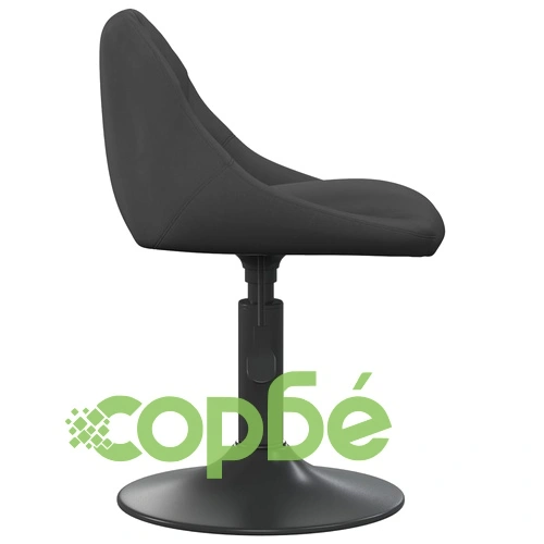 Въртящи трапезни столове, 4 бр, черни, кадифе ➤ топ цена ➤ sorbe.bg