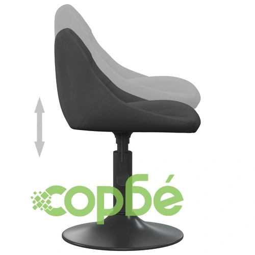 Въртящи трапезни столове, 4 бр, черни, кадифе ➤ топ цена ➤ sorbe.bg