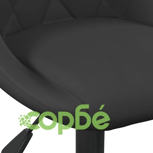 Въртящи трапезни столове, 4 бр, черни, кадифе ➤ топ цена ➤ sorbe.bg