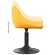 Въртящи се трапезни столове, 4 бр, горчица, кадифе