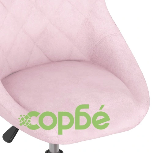 Въртящи се трапезни столове, 4 бр, розови, кадифе ➤ топ цена ➤ sorbe.bg