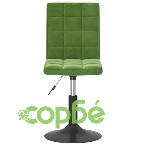Въртящи се трапезни столове, 6 бр, тъмнозелени, кадифе ➤ топ цена ➤ sorbe.bg