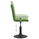 Въртящи се трапезни столове, 6 бр, тъмнозелени, кадифе