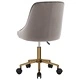 Въртящ се офис стол, светлосив, кадифе