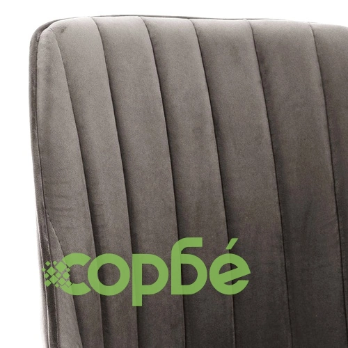 Въртящ се офис стол, тъмносив, кадифе ➤ топ цена ➤ sorbe.bg