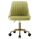 Въртящ се офис стол, светлозелен, кадифе