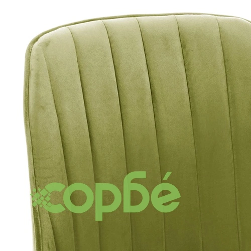 Въртящ се офис стол, светлозелен, кадифе ➤ топ цена ➤ sorbe.bg