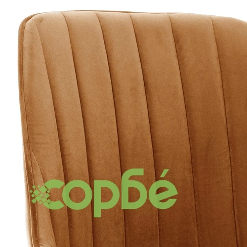 Въртящ се офис стол, кафяв, кадифе ➤ топ цена ➤ sorbe.bg