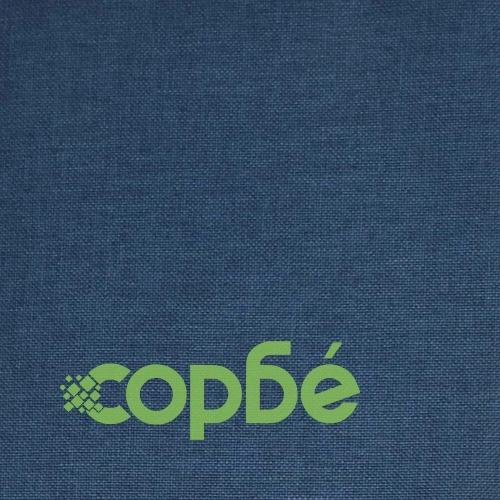 Трапезни столове, 6 бр, сини, текстил ➤ топ цена ➤ sorbe.bg
