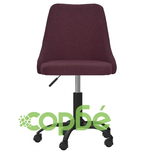 Въртящ се офис стол, лилав, текстил ➤ топ цена ➤ sorbe.bg