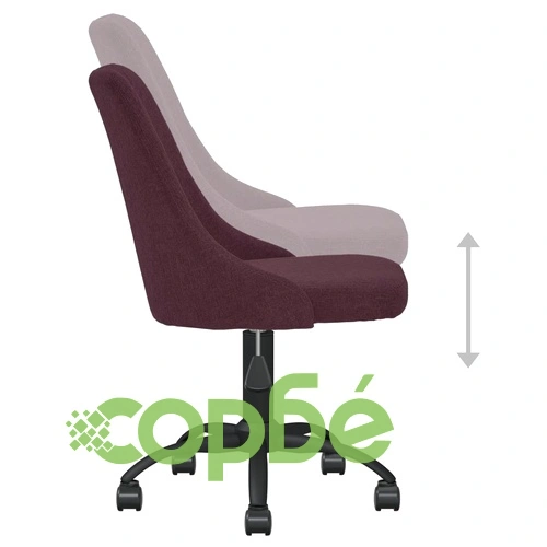 Въртящ се офис стол, лилав, текстил ➤ топ цена ➤ sorbe.bg