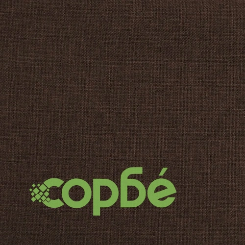 Въртящи се трапезни столове, 4 бр, тъмнокафяви, текстил ➤ топ цена ➤ sorbe.bg