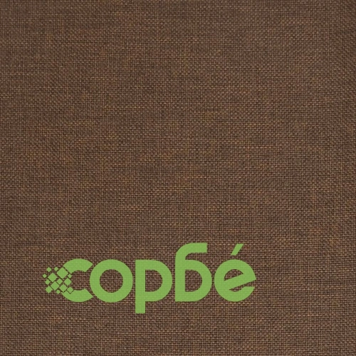 Въртящи се трапезни столове, 4 бр, тъмнокафяви, текстил ➤ топ цена ➤ sorbe.bg