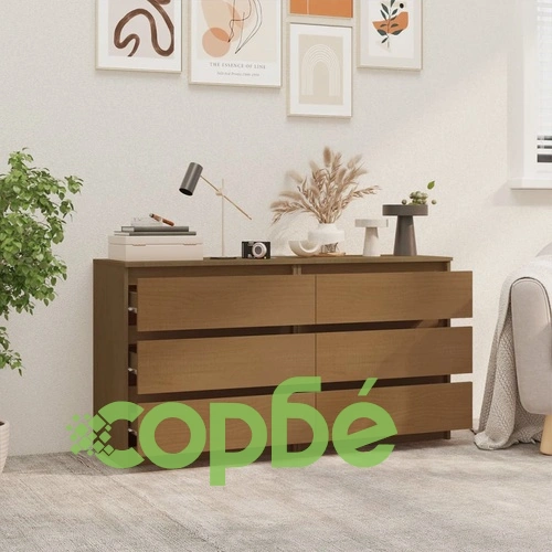 Нощни шкафчета, 2 бр, меденокафяви, 60x36x64 см, бор масив ➤ топ цена ➤ sorbe.bg