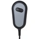 Изправящ масажен стол, сив, естествена кожа