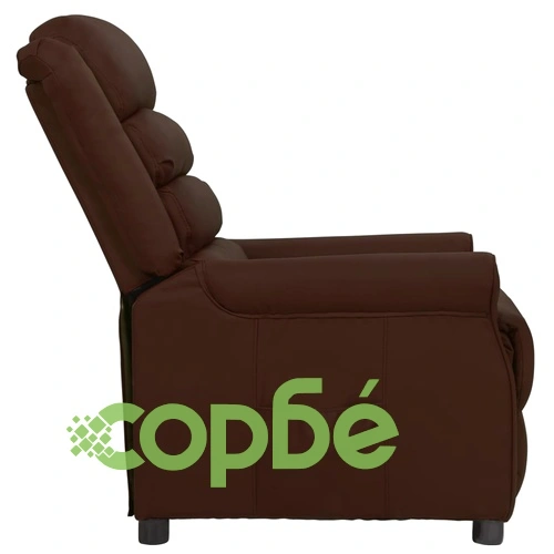 Изправящ стол, кафяв, изкуствена кожа ➤ топ цена ➤ sorbe.bg