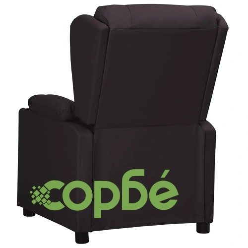 Изправящ стол, черен, изкуствена кожа ➤ топ цена ➤ sorbe.bg