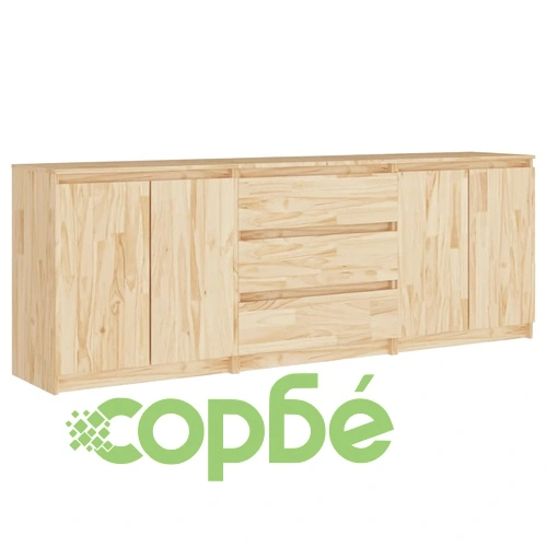 Странично шкафче, 180x36x65 см, бор масив ➤ топ цена ➤ sorbe.bg