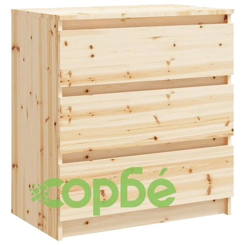 Странични шкафчета, 2 бр, 60x36x64 см, масивно чамово дърво ➤ топ цена ➤ sorbe.bg