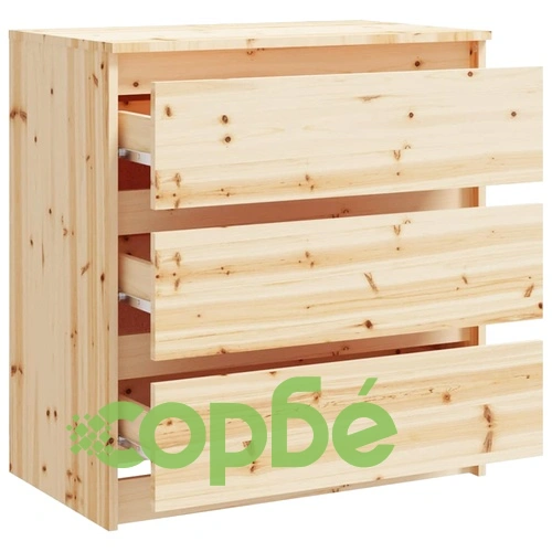 Странични шкафчета, 2 бр, 60x36x64 см, масивно чамово дърво ➤ топ цена ➤ sorbe.bg