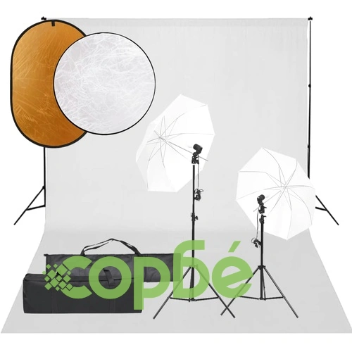 Фотографски комплект за студио, комплект лампи, фон и рефлектор на топ цена от sorbe.bg Фотографски комплект за студио, комплект лампи, фон и рефлектор ➤ топ цена ➤ sorbe.bg