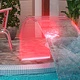 Фонтан за басейн с комплект RGB LED и конектори, акрил, 50 см